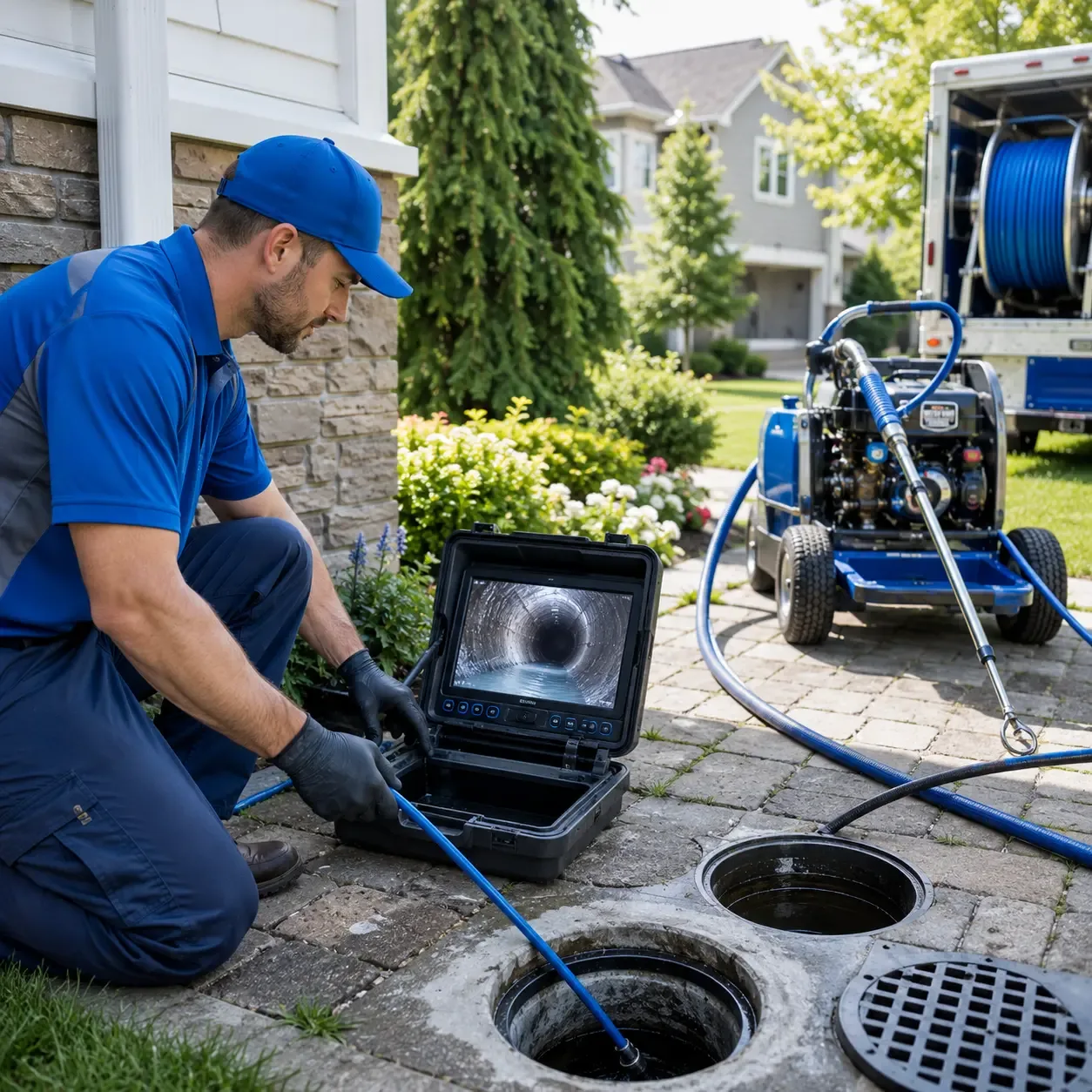 Outdoor drain cleaning professionals serving Hansford, WV