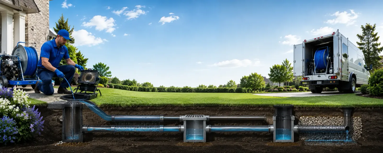 Outdoor drain cleaning information for Hansford, WV
